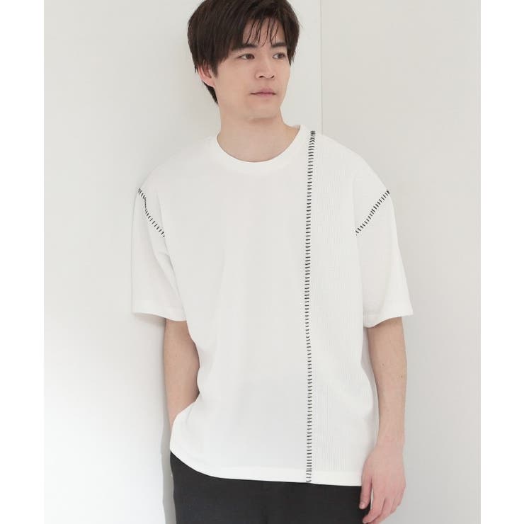 オフホワイト(003) | ハンドステッチ 半袖Tシャツ 洗濯機OK | THE SHOP TK