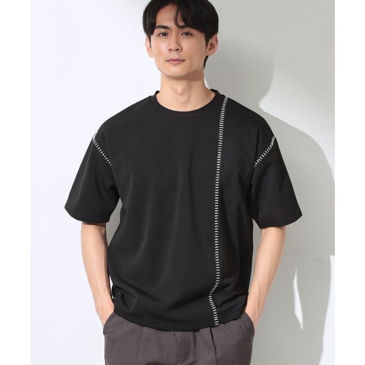 ブラック(019) | ハンドステッチ 半袖Tシャツ 洗濯機OK | THE SHOP TK