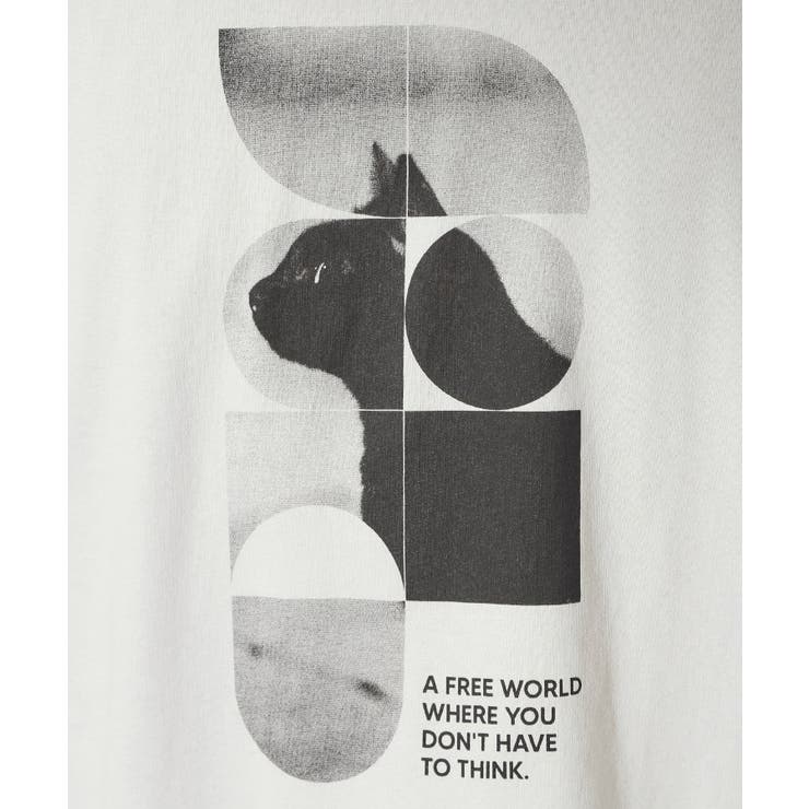 【夏コーデの主役に】グラフィックコットン半袖Tシャツ CAT LANDSCAPE | THE SHOP TK | 詳細画像8 