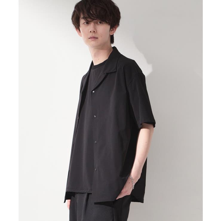 【KURO】 ポリバレント半袖シャツ 接触冷感/UVカット/洗濯機OK | THE SHOP TK | 詳細画像1 