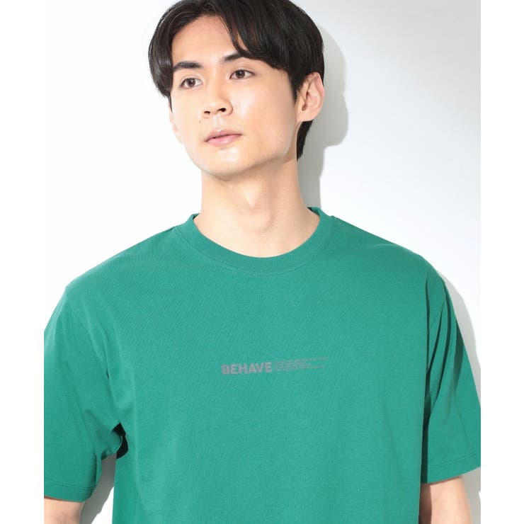 グリーン(022) | 【なめらかでソフトな肌触り】ロゴ コットン半袖Tシャツ 洗濯機OK | THE SHOP TK