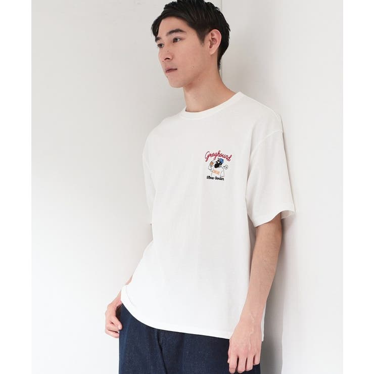オフホワイト(003) | ヒゲオジ サガラ刺繍 半袖Tシャツ 【洗濯機OK】 | THE SHOP TK