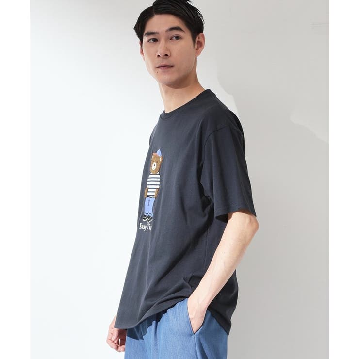 クマ サガラ刺繍 半袖Tシャツ 【洗濯機OK】 | THE SHOP TK | 詳細画像6 