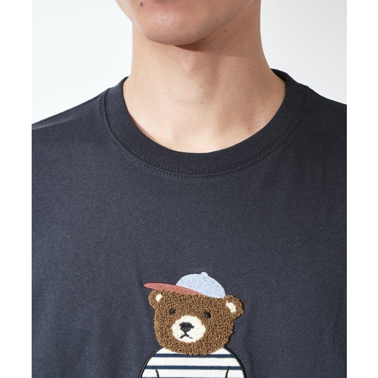 クマ サガラ刺繍 半袖Tシャツ 【洗濯機OK】 | THE SHOP TK | 詳細画像12 