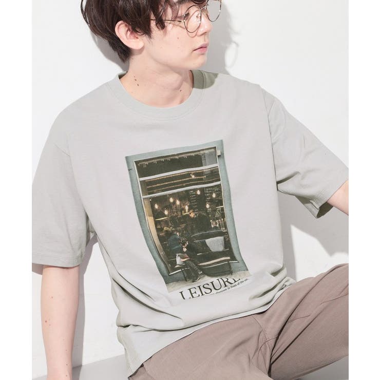 ライトグレー(011) | モノクロ フォトグラフィー 半袖Tシャツ 洗濯機OK | THE SHOP TK