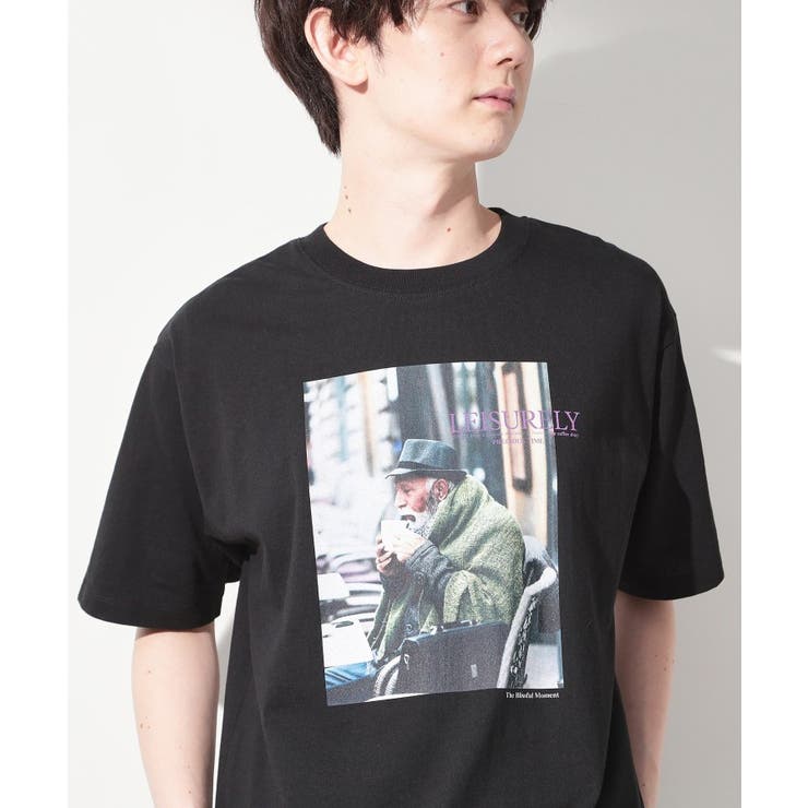 ブラック(819) | モノクロ フォトグラフィー 半袖Tシャツ 洗濯機OK | THE SHOP TK