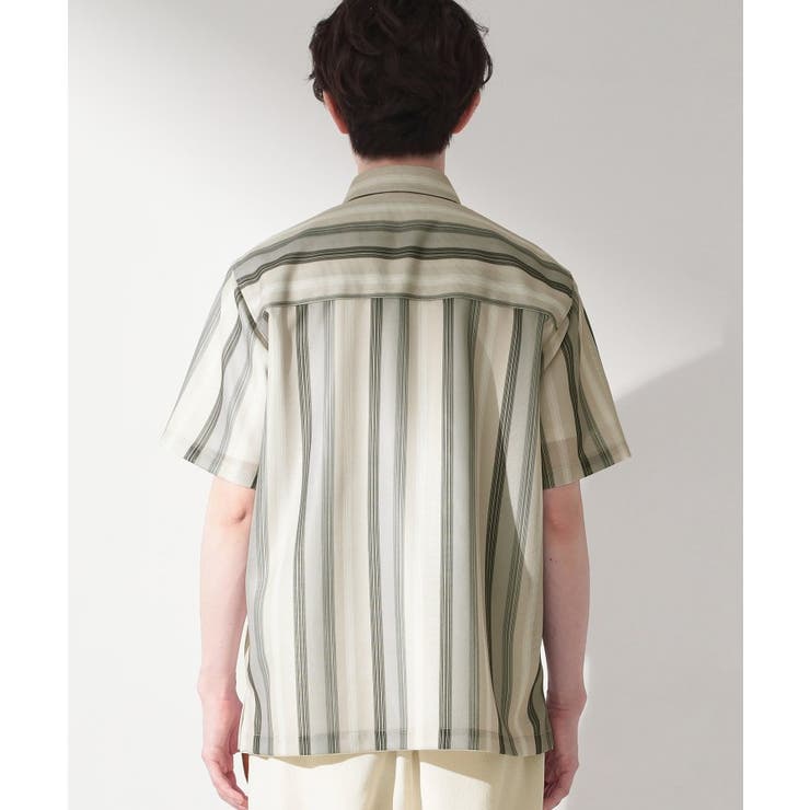 メッシュ ストライプ半袖シャツ 洗濯機OK／通気性◎ | THE SHOP TK | 詳細画像15 