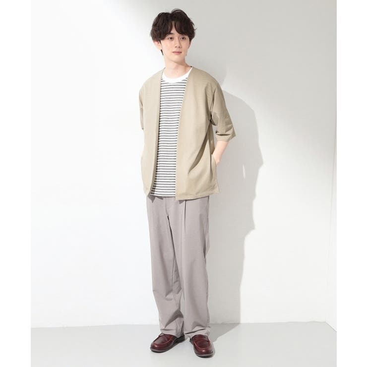 メッシュ五分袖カーディガン＋半袖Tシャツ セットアイテム 洗濯機OK | THE SHOP TK | 詳細画像6 