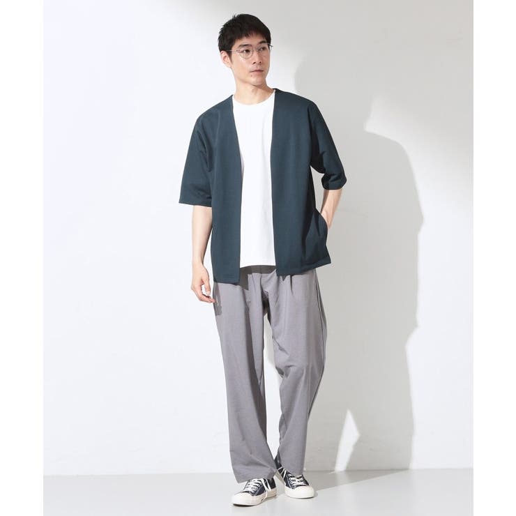 メッシュ五分袖カーディガン＋半袖Tシャツ セットアイテム 洗濯機OK | THE SHOP TK | 詳細画像18 