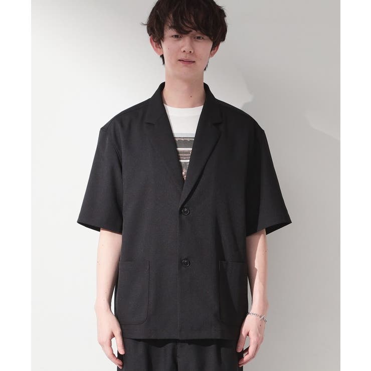 リラックスワイド 5分袖ジャケット セットアップ可／洗濯機OK | THE SHOP TK | 詳細画像9 