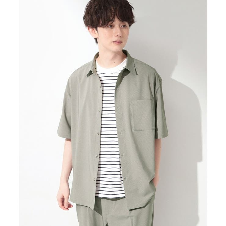 クールウェザー 半袖シャツ 接触冷感／吸水速乾／洗濯機OK／セットアップ可 | THE SHOP TK | 詳細画像2 