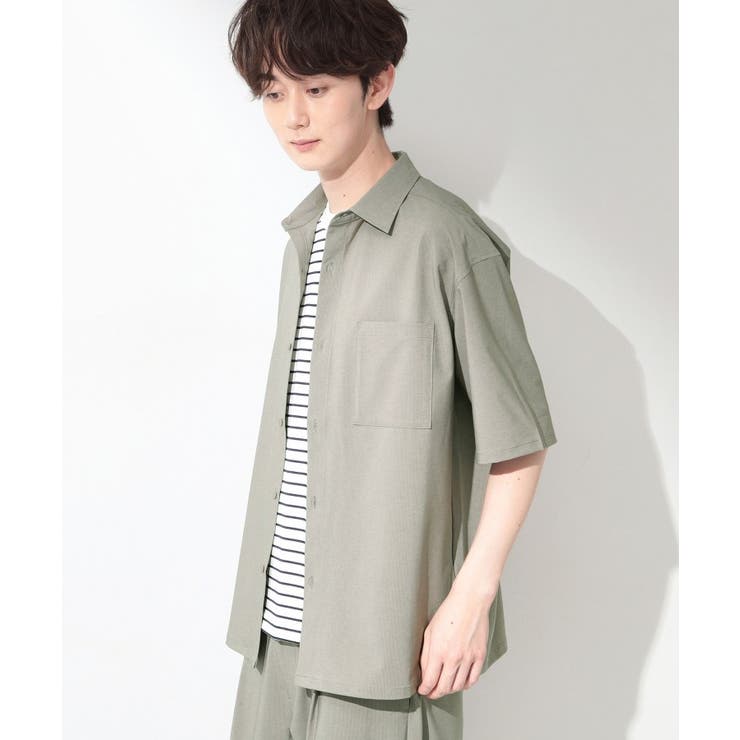 クールウェザー 半袖シャツ 接触冷感／吸水速乾／洗濯機OK／セットアップ可 | THE SHOP TK | 詳細画像3 