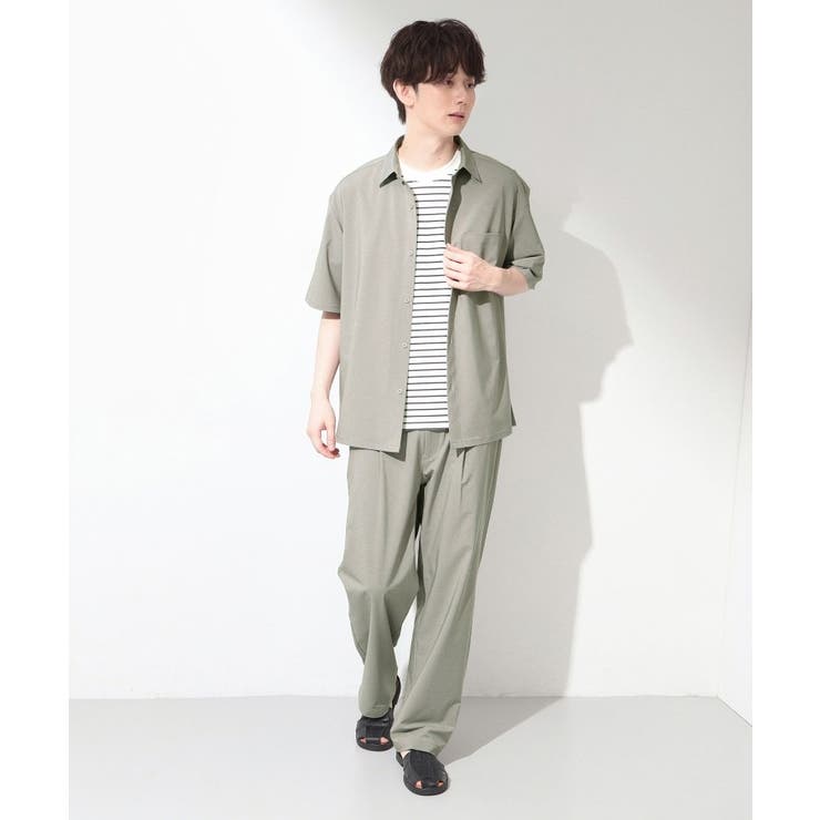 クールウェザー 半袖シャツ 接触冷感／吸水速乾／洗濯機OK／セットアップ可 | THE SHOP TK | 詳細画像4 