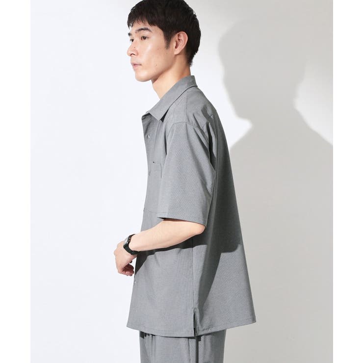 クールウェザー 半袖シャツ 接触冷感／吸水速乾／洗濯機OK／セットアップ可 | THE SHOP TK | 詳細画像6 