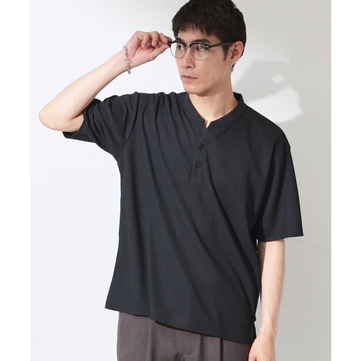 ブラック(019) | 【サラッと軽い着心地に。】BO NO HENLEY | THE SHOP TK