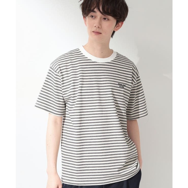 オフホワイト(303) | COOLボーダー 半袖Tシャツ 接触冷感／洗濯機OK | THE SHOP TK