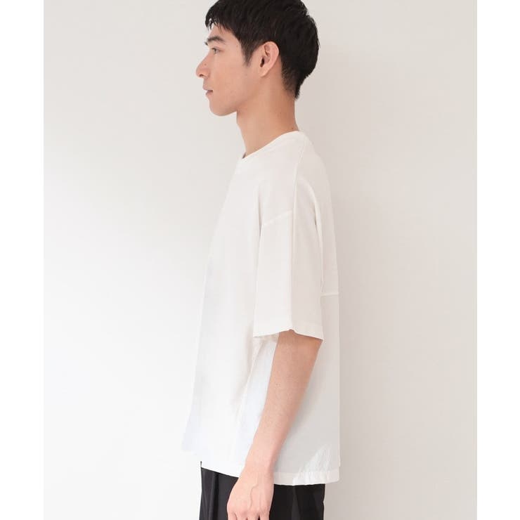 【ゆったりシルエット】前後切り替え 半袖Tシャツ | THE SHOP TK | 詳細画像10 