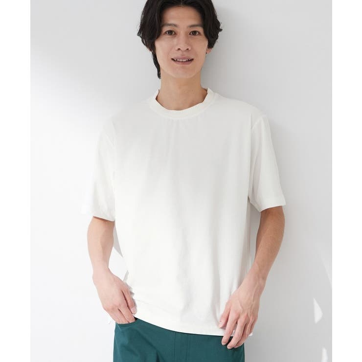 【吸水速乾／UVカット／接触冷感】ミニリップル半袖Tシャツ | THE SHOP TK | 詳細画像2 