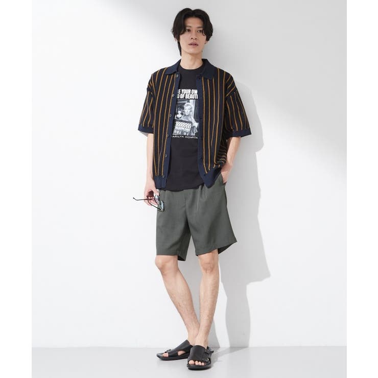 【マシンウォッシャブル】ニットストライプ半袖シャツ | THE SHOP TK | 詳細画像11 
