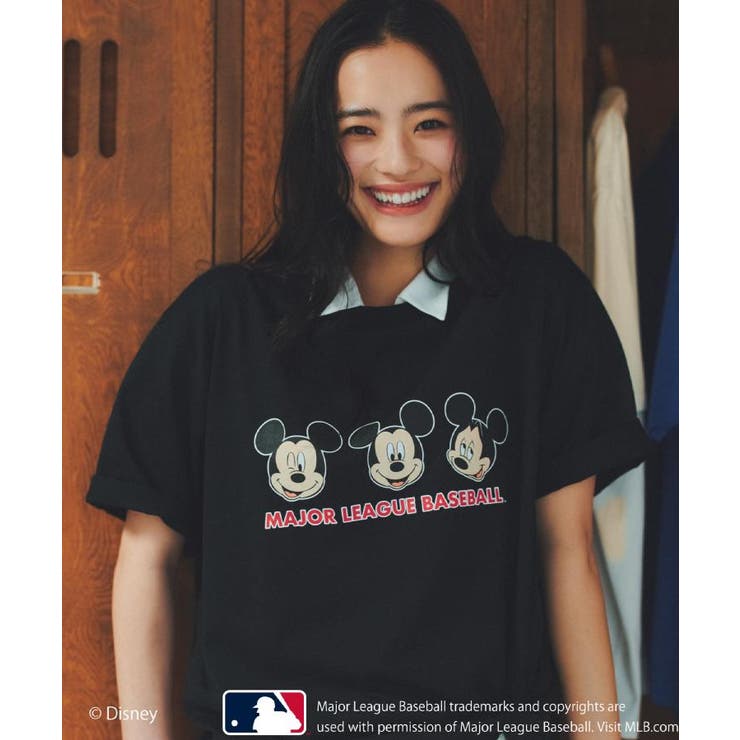ブラック(019) | 【Disney】【MLB】スペシャルデザイン半袖Tシャツ | THE SHOP TK