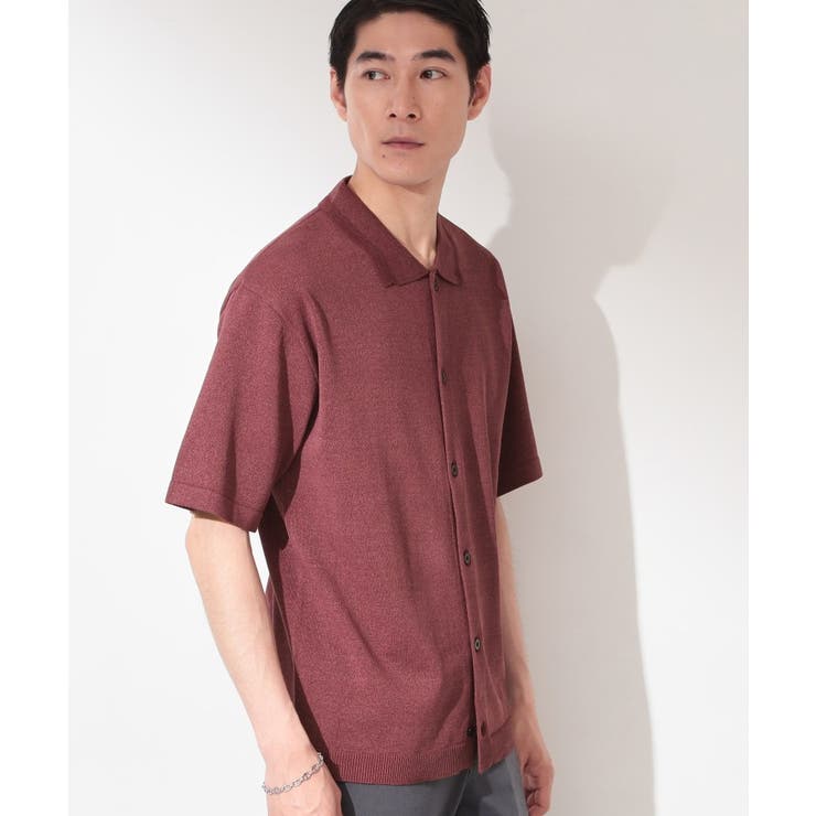 【抗菌防臭／UVカット／洗濯機OK】和紙混 半袖ニットシャツ | THE SHOP TK | 詳細画像6 