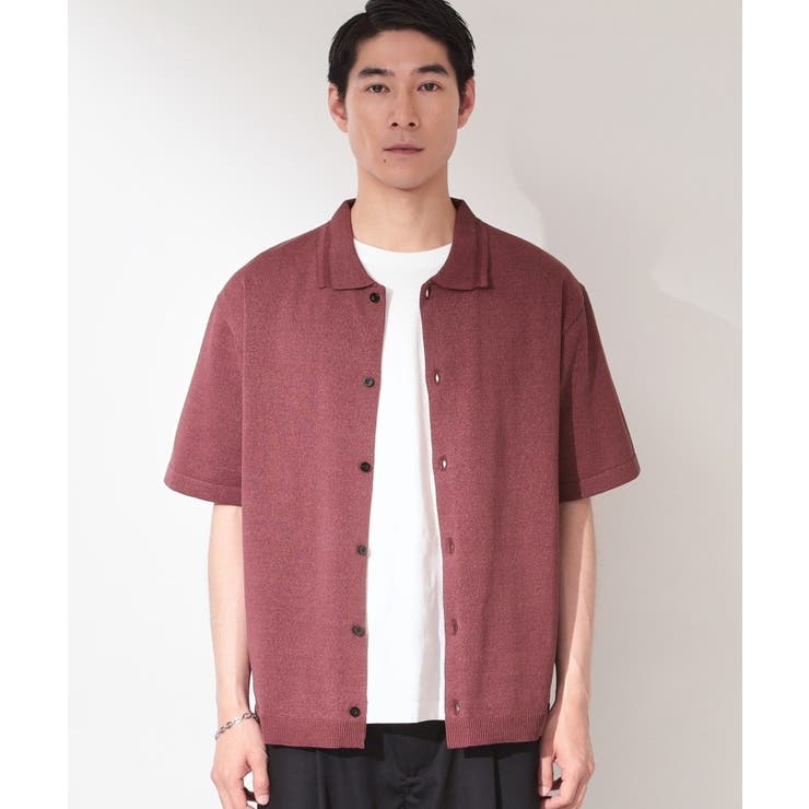 【抗菌防臭／UVカット／洗濯機OK】和紙混 半袖ニットシャツ | THE SHOP TK | 詳細画像23 