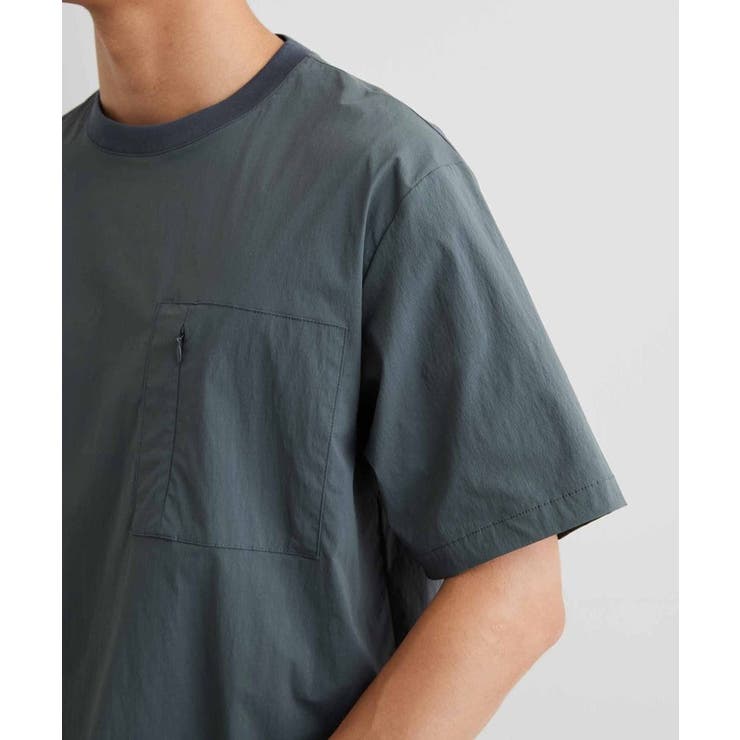 【接触冷感/洗濯機OK／セットアップ可】ナイロンストレッチ半袖Tシャツ | THE SHOP TK | 詳細画像14 