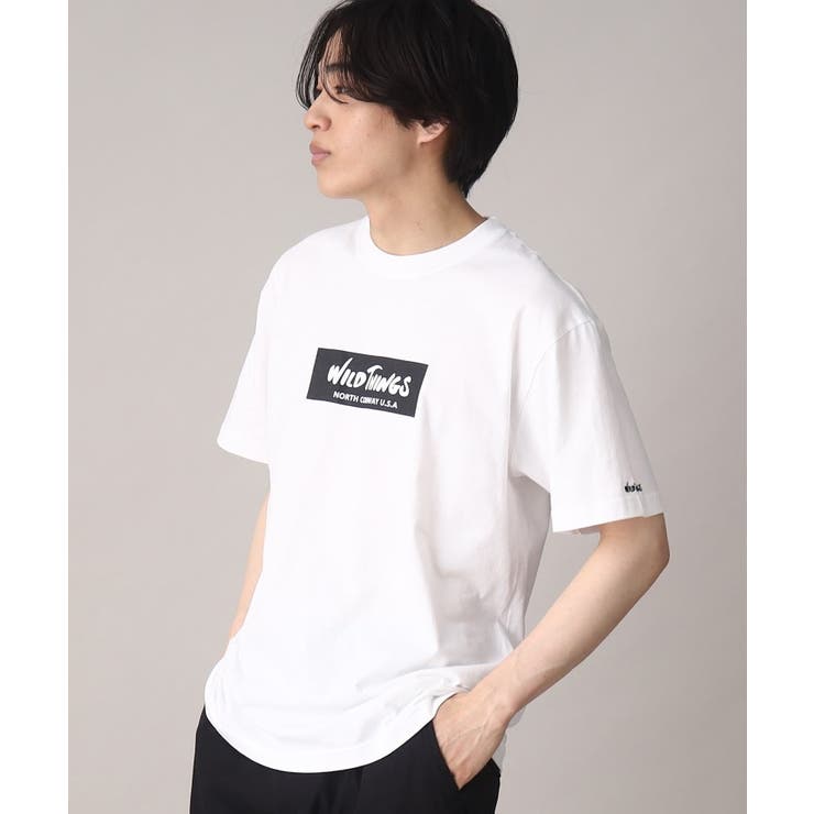ホワイト(002) | WILDTHINGS ワイルドシングス別注ボックスロゴTEE | THE SHOP TK