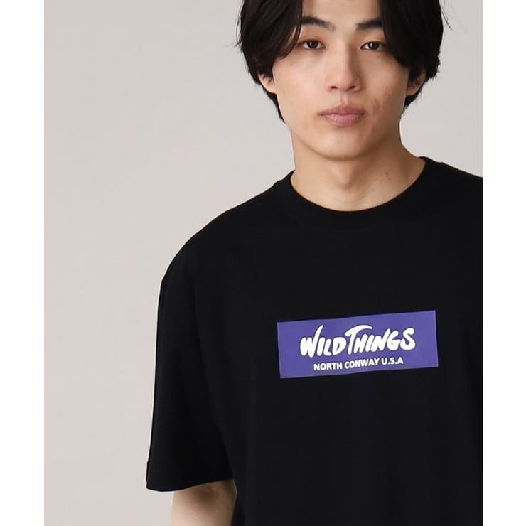 ブラック(019) | WILDTHINGS ワイルドシングス別注ボックスロゴTEE | THE SHOP TK
