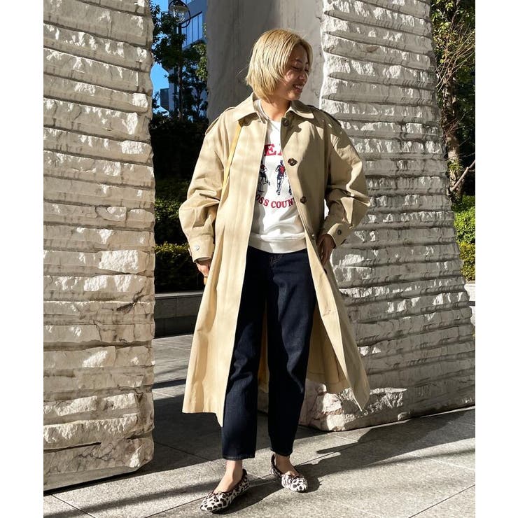 贅沢品 高山都×oblekt】 オーガニックコットンステンカラーコート ステンカラーコート