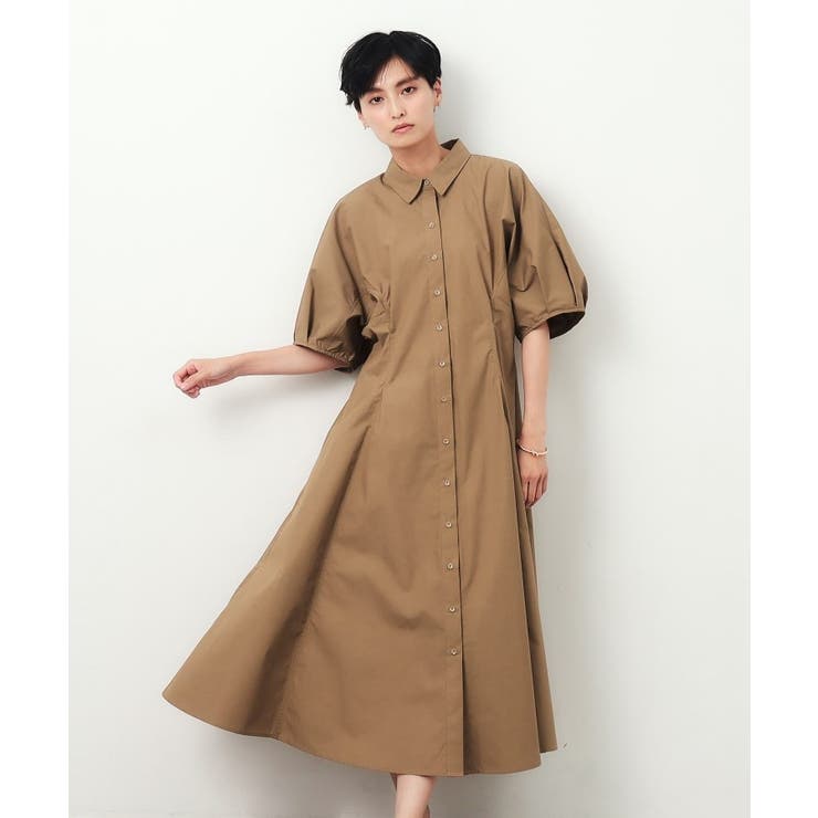 ドルマンスリーブシャツワンピース【洗濯機洗い可】 | OPAQUE.CLIP | 詳細画像11 