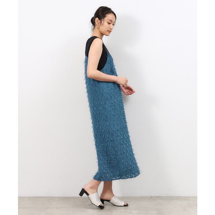 前後2WAYフリンジキャミワンピース【洗濯機洗い可】 | OPAQUE.CLIP | 詳細画像11 