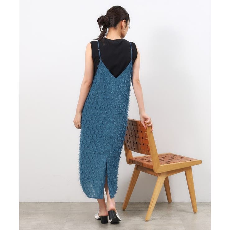 前後2WAYフリンジキャミワンピース【洗濯機洗い可】 | OPAQUE.CLIP | 詳細画像13 