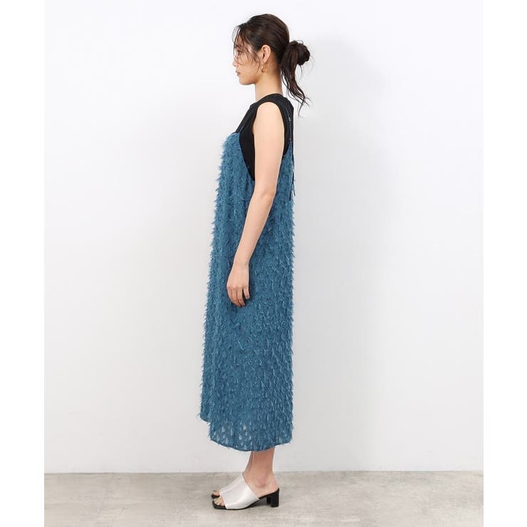 前後2WAYフリンジキャミワンピース【洗濯機洗い可】 | OPAQUE.CLIP | 詳細画像16 