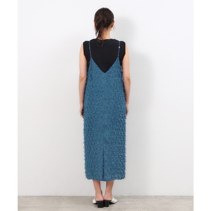 前後2WAYフリンジキャミワンピース【洗濯機洗い可】 | OPAQUE.CLIP | 詳細画像17 