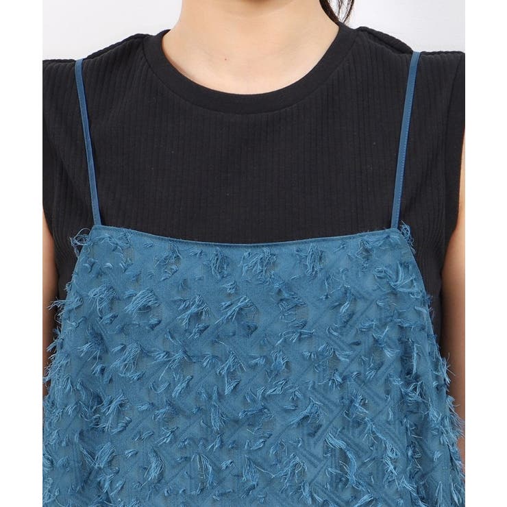 前後2WAYフリンジキャミワンピース【洗濯機洗い可】 | OPAQUE.CLIP | 詳細画像18 