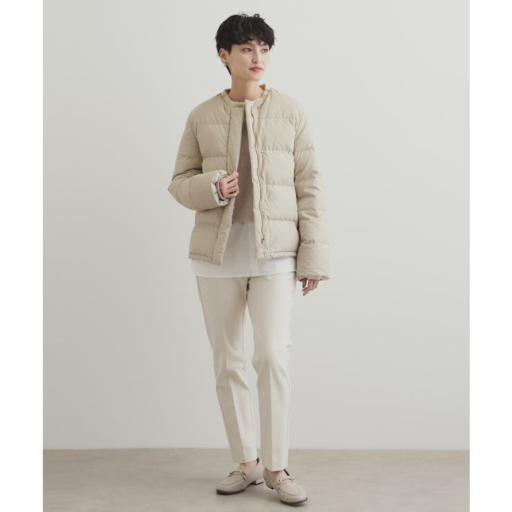 SS LLsize》襟取り外し可 ショートダウンジャケット【洗濯機洗い可