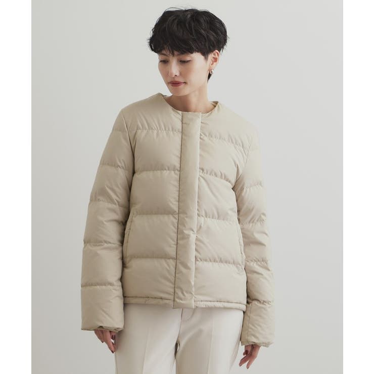 襟取り外し可 ショートダウンジャケット[品番：WRDW0205543]｜OPAQUE