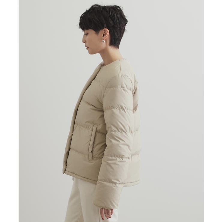 襟取り外し可 ショートダウンジャケット[品番：WRDW0205543]｜OPAQUE