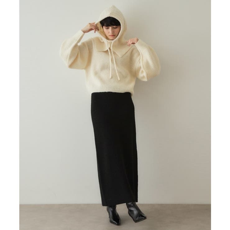 《ツインセット》バラクラバ×ハイネックショートニット【洗える】 | OPAQUE.CLIP | 詳細画像4 