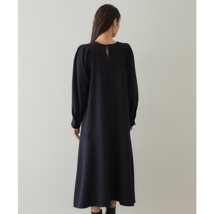 ウールライク タックデザインワンピース【洗濯機洗い可】 | OPAQUE.CLIP | 詳細画像11 