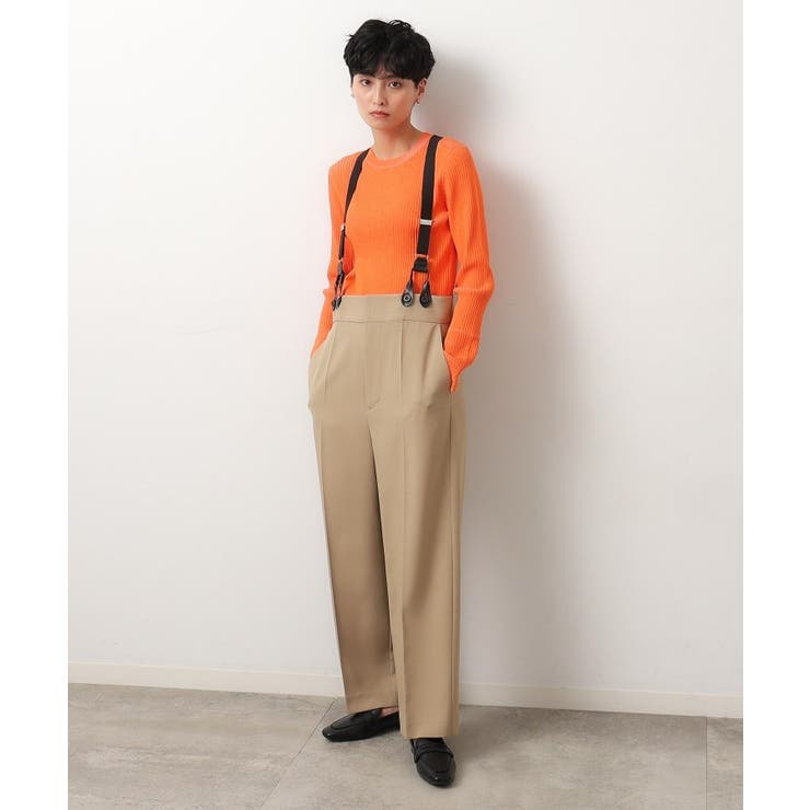 ≪ヒルナンデス！で紹介≫ サスペンダー付きワイドパンツ【洗濯