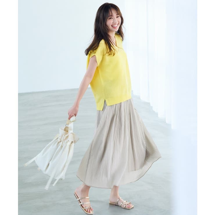 ≪S-LLsize≫シアーヴィンテージフレアスカート【洗濯機洗い可】[品番  