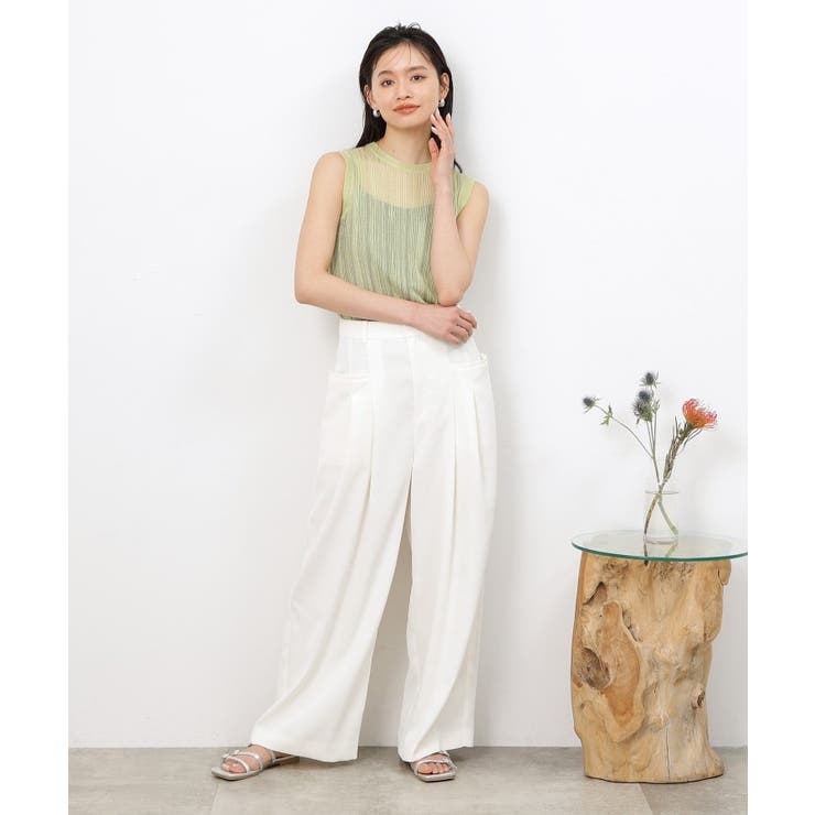 新品AMARC×大草直子×OPAQUE.CLIPウールリブカーディガン・ニット 楽天市場】【大草直子さんコラボ】ウールリブカーディガン