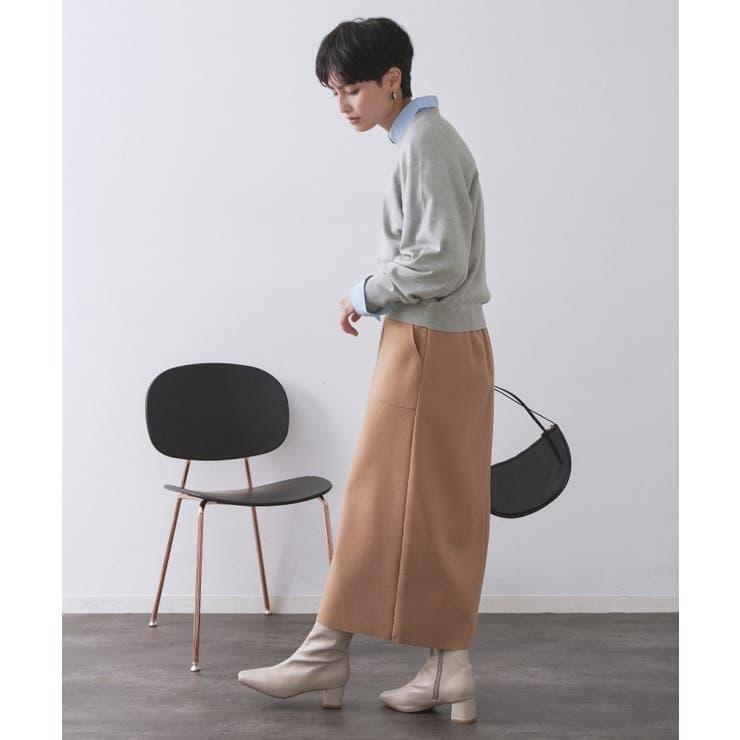 ラグランクルーネックニット エクストラファインメリノウール | OPAQUE.CLIP | 詳細画像61 