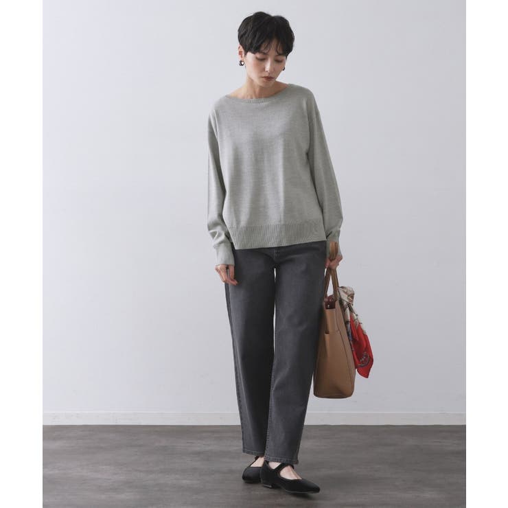ボートネックニット エクストラファインメリノウール | OPAQUE.CLIP | 詳細画像51 