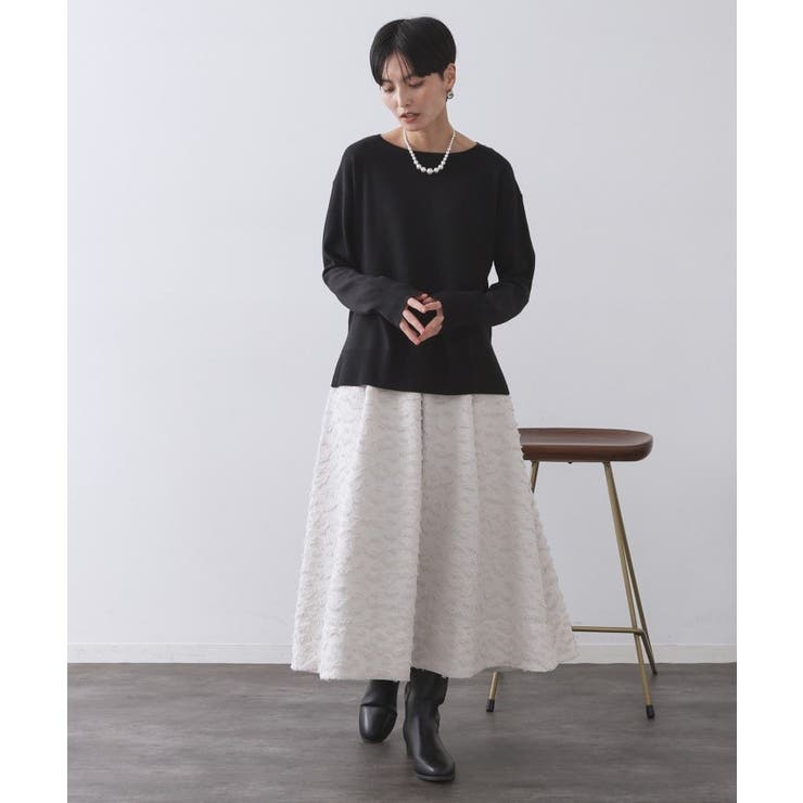 ボートネックニット エクストラファインメリノウール | OPAQUE.CLIP | 詳細画像58 