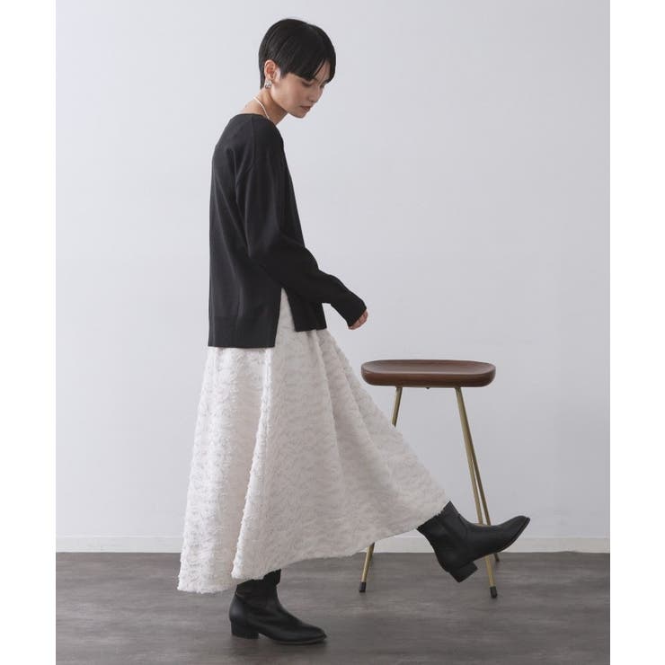 ボートネックニット エクストラファインメリノウール | OPAQUE.CLIP | 詳細画像59 