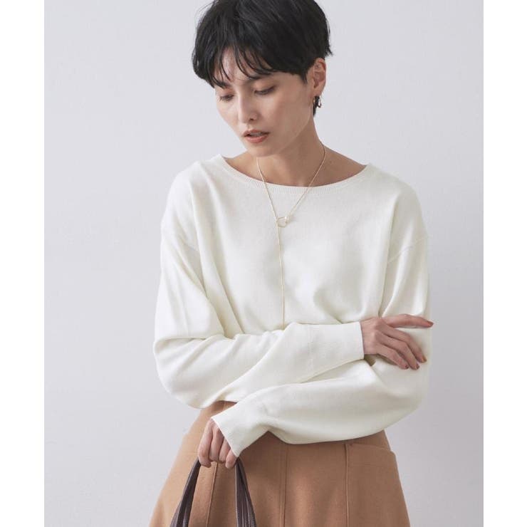 ボートネックニット エクストラファインメリノウール | OPAQUE.CLIP | 詳細画像42 