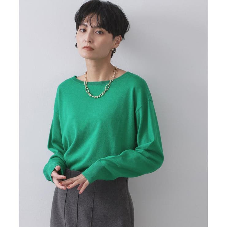 ボートネックニット エクストラファインメリノウール | OPAQUE.CLIP | 詳細画像61 